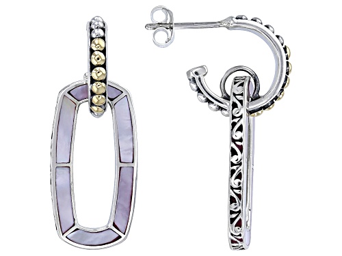 Artisan Collection of Bali™ Pink Mother-of-Pearl Sterling Silver & 18K Gold Accent Earrings