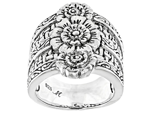 Artisan Collection of Bali™ Sterling Silver Floral Statement Ring - Size 8