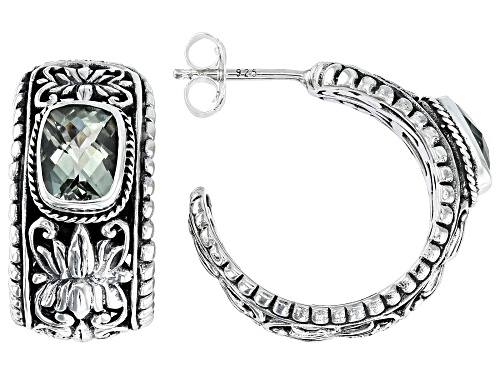 Artisan Collection of Bali™ 2.38ctw Prasiolite Sterling Silver Earrings