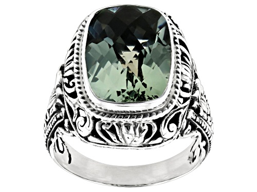 Artisan Collection of Bali™ 4.89ct Prasiolite Sterling Silver Solitaire Ring - Size 9