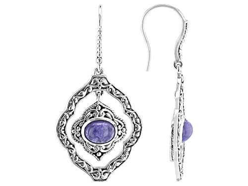 Artisan Collection of Bali™ 8x6mm Tanzanite Sterling Silver Earrings