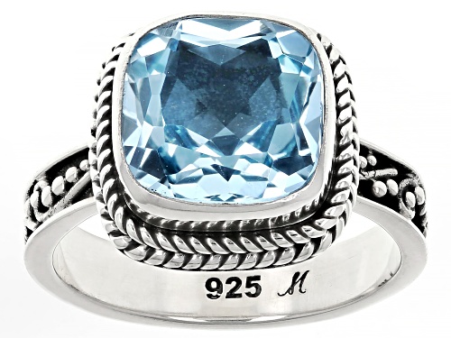 Artisan Collection of Bali™ 4.33ct Sky Blue Topaz Sterling Silver Solitaire Ring - Size 9