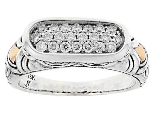 Artisan Collection of Bali™ Prazana™ Lab-Grown Diamonds Sterling Silver & 18K Gold Accent Ring - Size 10