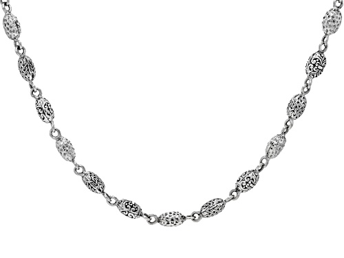 Artisan Collection of Bali™ Sterling Silver Beaded Station Necklace - Size 18