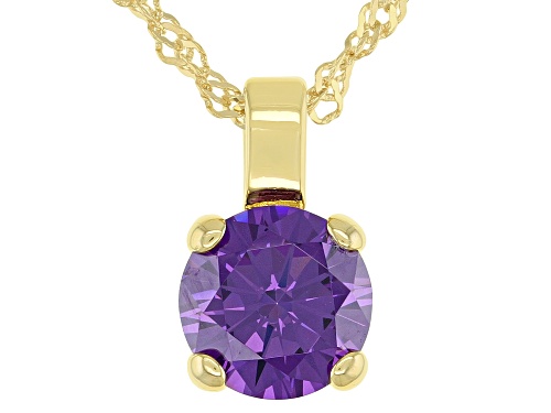 Photo of Bella Luce ® 3.62ctw Amethyst Simulant Eterno™ Yellow Pendant With Chain