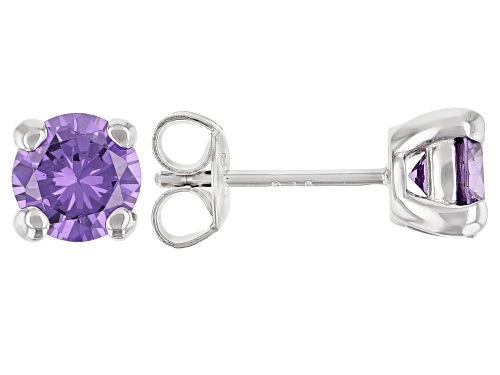 Photo of Bella Luce ® 3.18ctw Amethyst Simulant Rhodium Over Sterling Silver Earrings