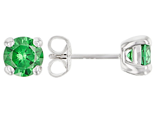 Photo of Bella Luce ® 2.70ctw Emerald Simulant Rhodium Over Sterling Silver Earrings