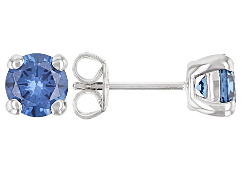 Photo of Bella Luce ® 3.00ctw Blue Sapphire Simulant Rhodium Over Sterling Silver Earrings