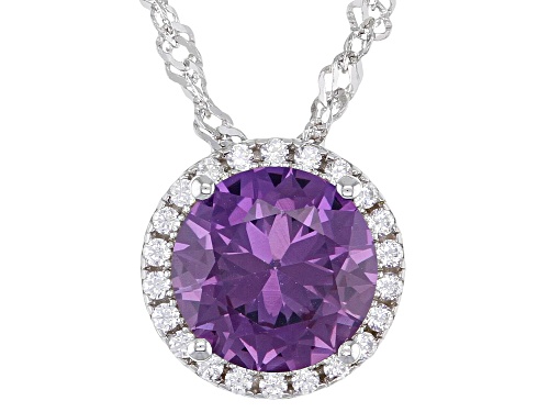 Bella Luce® 2.54ctw Multi Gem Simulants Rhodium Over Silver Pendant With Chain