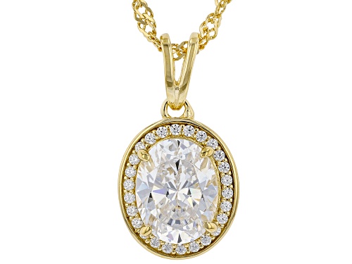 Bella Luce® 3.63ctw White Diamond Simulant Eterno™ Yellow Pendant With Chain