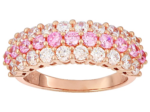 Bella Luce ® 2.95ctw Pink And White Diamond Simulants Eterno ™ Rose Ring (1.86ctw Dew) - Size 11