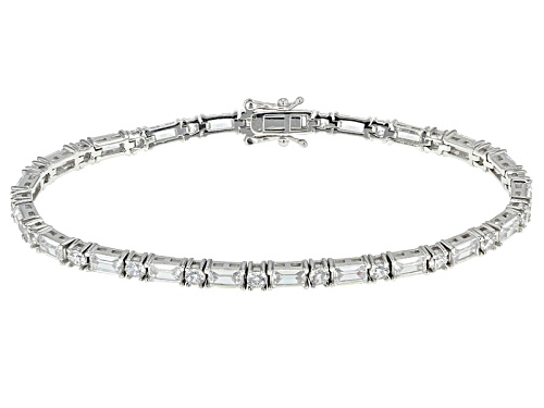 Bella Luce ® 13.73ctw Rhodium Over Sterling Silver Bracelet (8.61ctw Dew) - Size 7.5