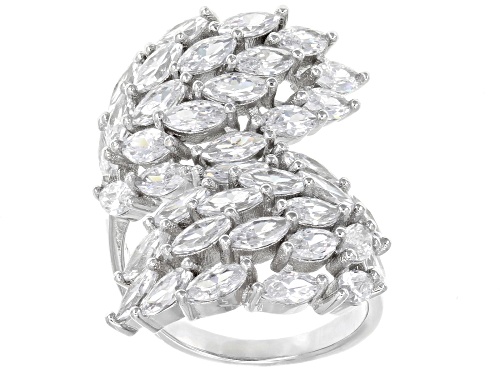 Bella Luce® 8.66ctw Rhodium Over Sterling Silver Ring (5.32ctw DEW) - Size 5