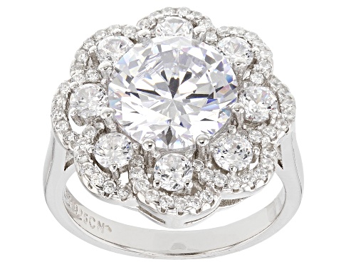 Bella Luce® 8.52ctw Rhodium Over Sterling Silver Ring (5.28ctw DEW) - Size 12
