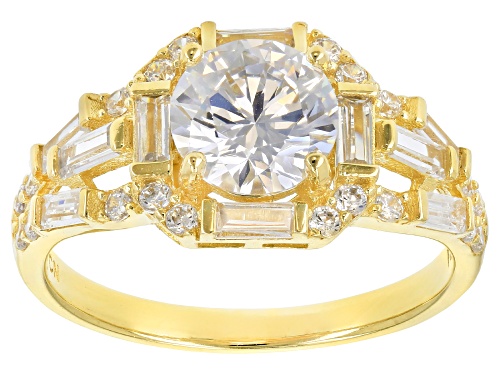 Bella Luce ® 3.59CTW White Diamond Simulant Eterno ™ Yellow Ring - Size 10