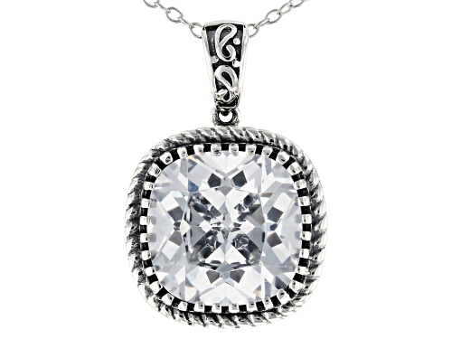 Photo of Bella Luce ® 11.01ctw Rhodium Over Sterling Silver Pendant With Chain (6.84ctw DEW)