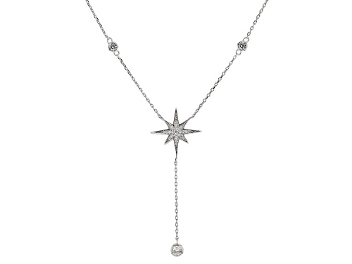 Photo of Bella Luce ® 1.04ctw White Diamond Simulant Rhodium Over Silver Star Necklace (0.63ctw DEW) - Size 16