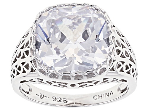 Photo of Bella Luce ® 10.35ctw Rhodium Over Sterling Silver Ring (6.84ctw DEW) - Size 8