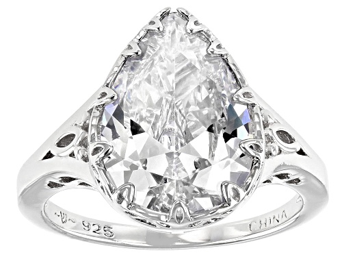 Bella Luce ® 8.28ctw Rhodium Over Sterling Silver Ring (5.41ctw DEW) - Size 10
