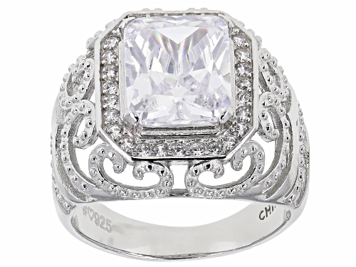 Bella Luce ® 5.35ctw Rhodium Over Sterling Silver Ring (4.07ctw DEW) - Size 7