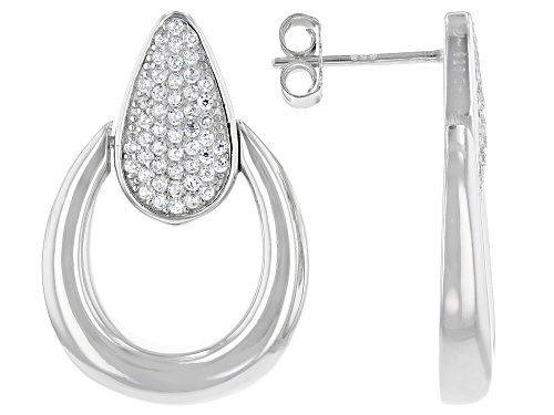 Photo of Bella Luce® 0.69ctw Rhodium Over Sterling Silver Earrings (0.49ctw DEW)