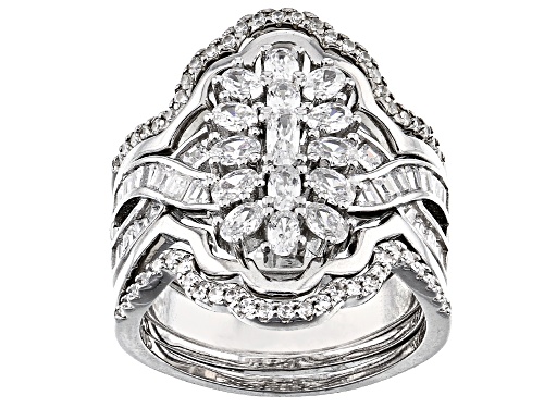 Photo of Bella Luce ® 2.69ctw Rhodium Over Sterling Silver Stackable Ring (1.08ctw DEW) - Size 6