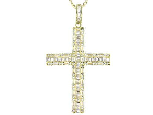 Bella Luce ® 3.51ctw Eterno™ Yellow Cross Pendant With Chain (2.55ctw DEW)