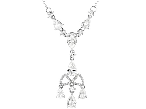 Photo of Bella Luce ® 5.28ctw Rhodium Over Sterling Silver Necklace (4.18ctw DEW) - Size 18