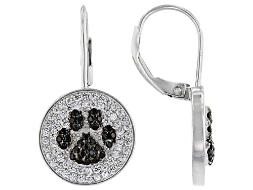 Photo of Bella Luce ® 1.32ctw Black And White Diamond Simulants Rhodium Over Sterling Silver Earrings