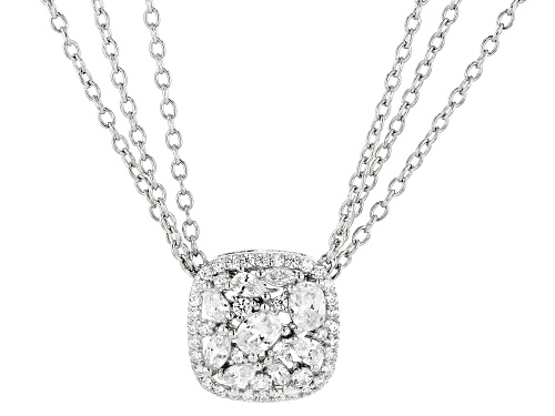 Photo of Bella Luce ® 4.59ctw Rhodium Over Sterling Silver Pendant With Chain (0.93ctw DEW)