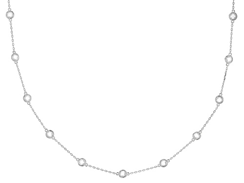 Photo of Bella Luce ® 14.17ctw Rhodium Over Sterling Silver Necklace (8.75ctw DEW) - Size 36