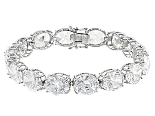 Bella Luce ® 73.44ctw Rhodium Over Sterling Silver Tennis Bracelet (61.60ctw DEW) - Size 7.5