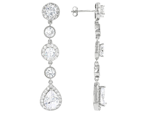Photo of Bella Luce ® 11.32ctw  Rhodium Over Sterling Silver Earrings (8.04ctw DEW)