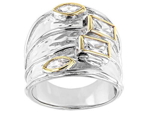 Photo of Bella Luce ® 2.61ctw Rhodium And 14K Yellow Gold Over Silver Ring (1.30ctw DEW) - Size 5