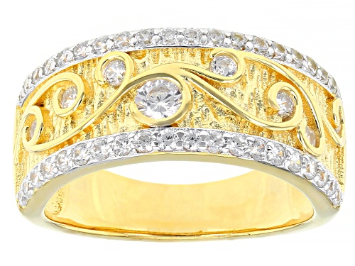 Photo of Bella Luce ® 1.26ctw Rhodium Over Silver Eterno™ Yellow Band Ring (0.68ctw DEW) - Size 8