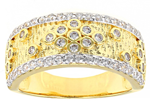 Photo of Bella Luce ® 1.26ctw Rhodium Over Silver And Eterno™ Yellow Band Ring (0.71ctw DEW) - Size 11