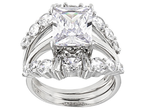 Photo of Bella Luce ® 7.09ctw Rhodium Over Sterling Silver Ring With Bands (5.93ctw DEW) - Size 11
