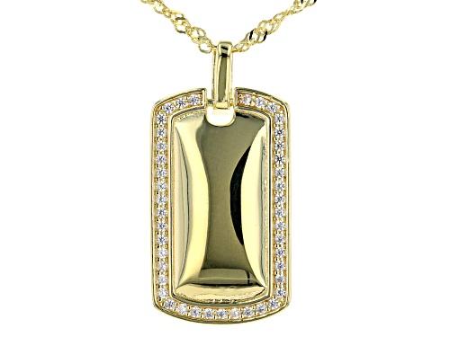 Bella Luce ® 0.34ctw White Diamond Simulant Eterno™ Yellow Pendant With Chain