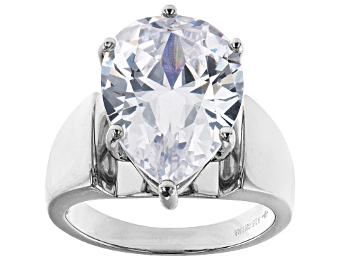 Photo of Bella Luce ® 12.51ctw White Diamond Simulant Platinum Over Sterling Silver Ring (8.99ctw DEW) - Size 10