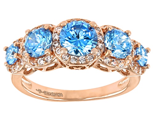 Photo of Bella Luce® Esotica™ 3.80ctw Neon Apatite And White Diamond Simulants Eterno™ Rose Ring - Size 5