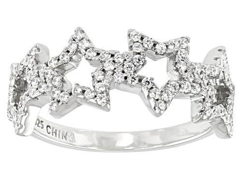 Photo of Bella Luce ® 0.56ctw White Diamond Simulant Rhodium Over Sterling Silver Star Ring (0.40ctw DEW) - Size 7