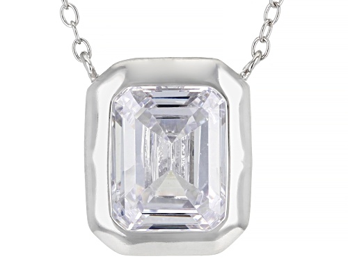 Photo of Bella Luce ® 5.04ctw White Diamond Simulant Rhodium Over Sterling Silver Necklace (3.79ctw DEW) - Size 18