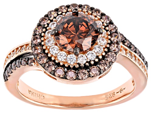Photo of Bella Luce® 2.84ctw Mocha And White Diamond Simulants Eterno™ Rose Ring(1.72ctw DEW) - Size 11