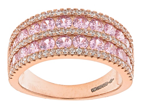 Bella Luce® 3.18ctw Pink And White Diamond Simulants Eterno™ Rose Ring(1.92ctw DEW) - Size 7