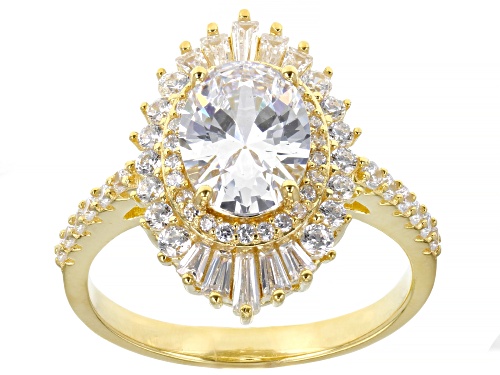 Photo of Bella Luce® 4.73ctw White Diamond Simulant Eterno™ Yellow Ring(2.86ctw DEW) - Size 5