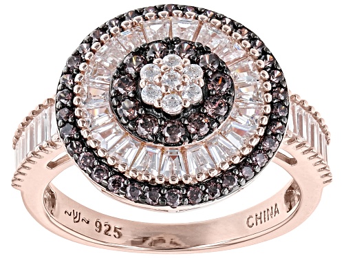Bella Luce® 2.41ctw Mocha And White Diamond Simulants Eterno™ Rose Ring - Size 5
