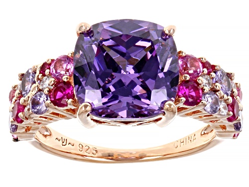Photo of Bella Luce® 7.96ctw Multi Gem Simulants Eterno™ Rose Ring - Size 7