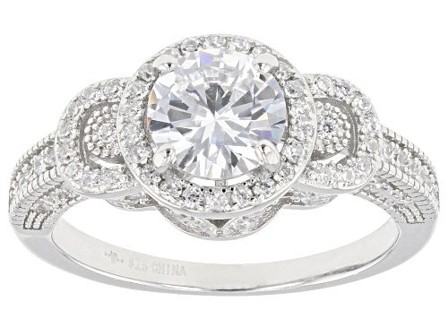 Bella Luce® 2.81ctw White Diamond Simulant Rhodium Over Sterling Silver Ring(1.70ctw DEW) - Size 10