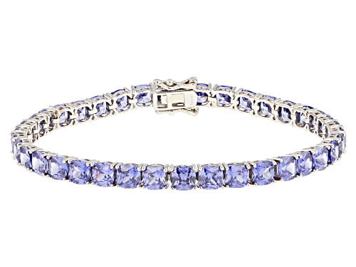 Bella Luce® Esotica™ 27.54ctw Tanzanite Diamond Simulant Platinum Over Silver Tennis Bracelet - Size 8