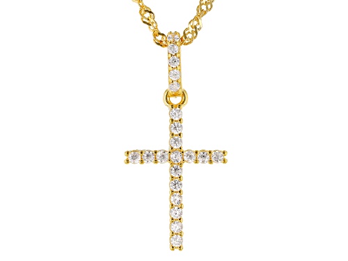 Photo of Bella Luce ® 0.38ctw Eterno™ Yellow Children's Cross Pendant With Chain (0.19ctw DEW)